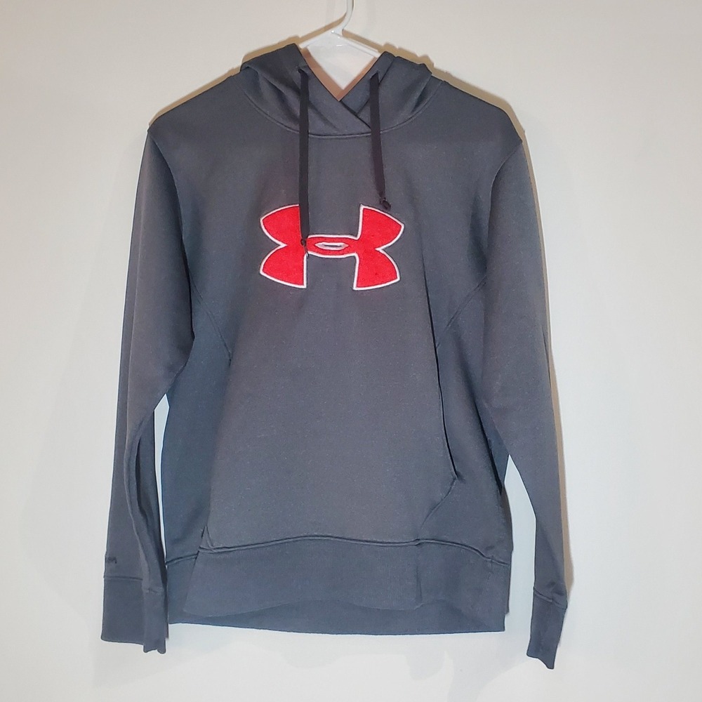 Under Armour Men's UA‎ Storm Fleece Pullover Big Logo Graphic Hoodie Size Large